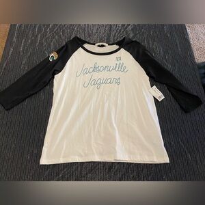 Junk Food Jacksonville Jaguars Baseball Tee NWT